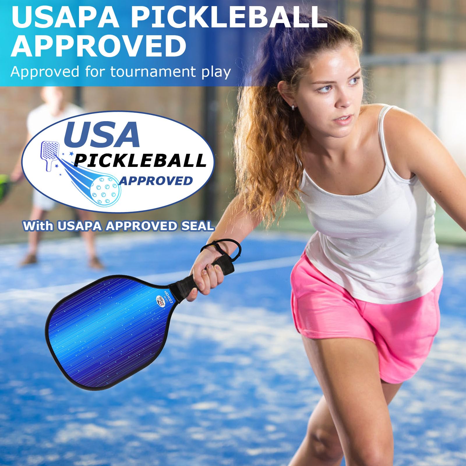 Amazon | ピックルボールパドルセット、USAPA承認ピックルボールセット